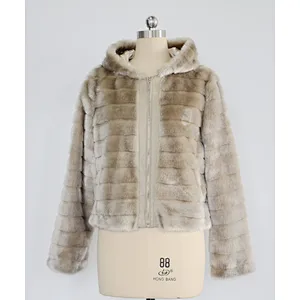 Lady's faux fur jacket