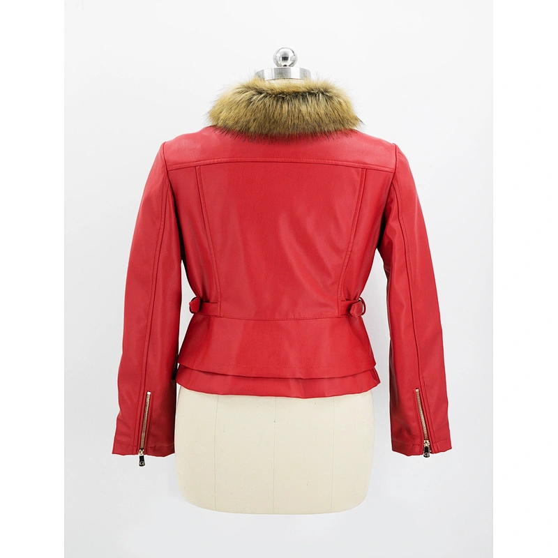 Women's faux leather jacket