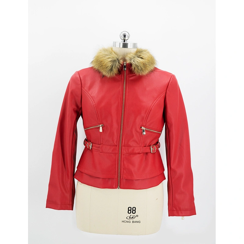 Women's faux leather jacket