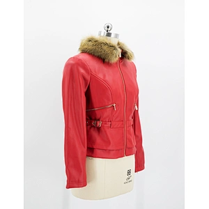 Women's faux leather jacket