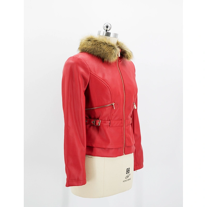 Women's faux leather jacket