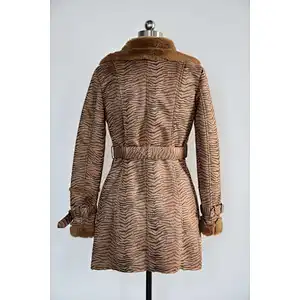 Women's Suede Jacket-Leopard print