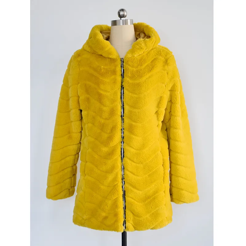Lady's faux fur jacket