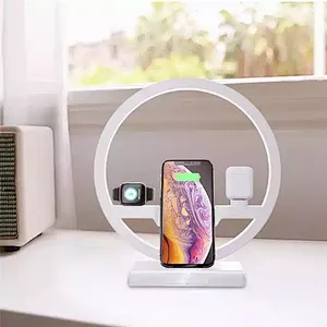 2020Most Popular Items Wholesale3IN130W QI Fast Wireless Charger Dock Cradle Receiver for Smart Watch