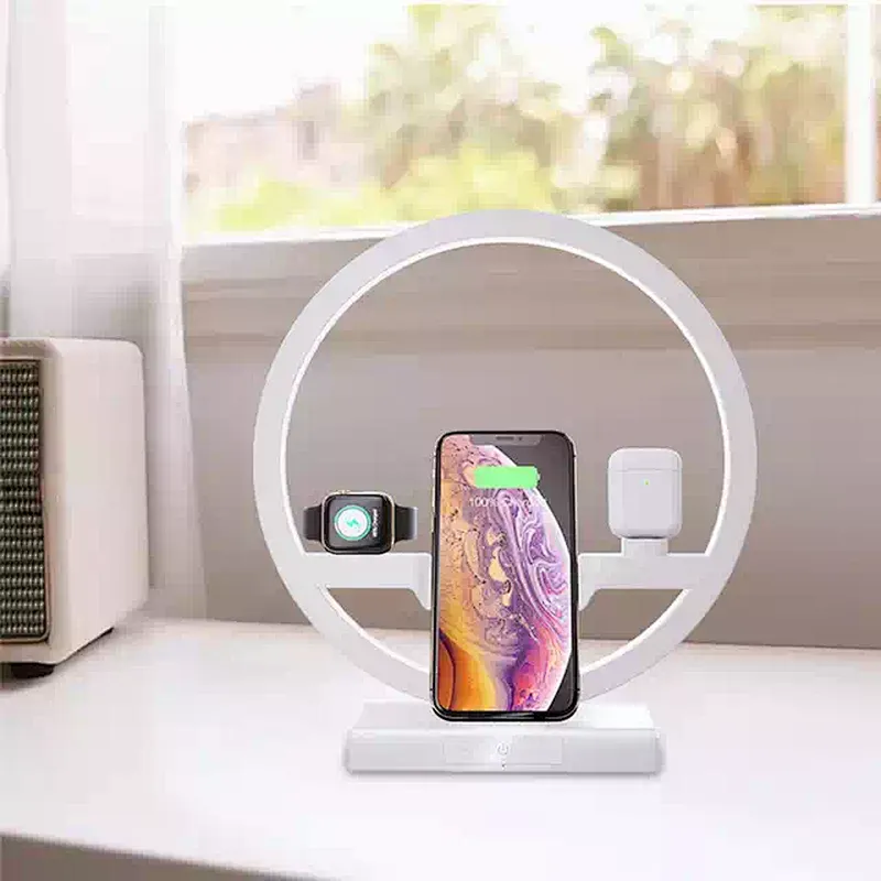 2020Most Popular Items Wholesale3IN130W QI Fast Wireless Charger Dock Cradle Receiver for Smart Watch