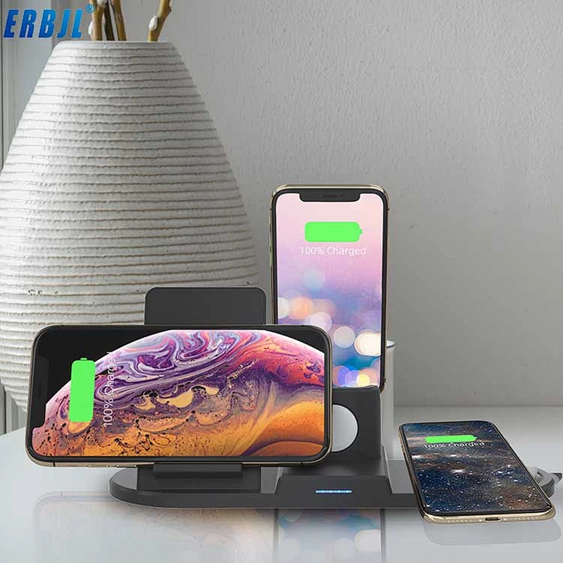 Best Sale on Amazon Haier N39-2 PC/ABS Multi-function 15W Qi Wireless Fast Charger