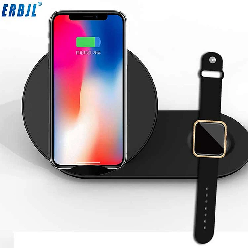 New two-in-one mobile phone fast wireless charging watch series sell mobile phone wireless charging
