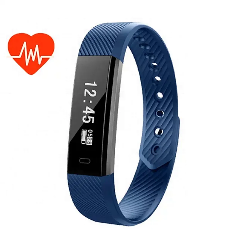 2020 Hot Sell  products USB charger silicone IDII5 smart  bracelet Heart Rate Monitor Smart  bracelet