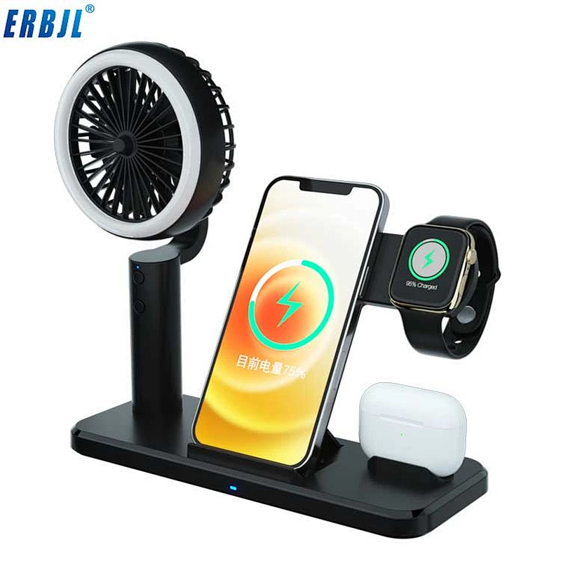 New Products  Desk Lamp Wireless Charger for Mobile phone 3 in 1 wireless charger  15W fast charge  wireless charger