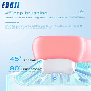 Manufacturer cartoon auto u shape silicone electric child tooth brush for kids in china
