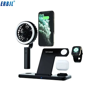 New Products  Desk Lamp Wireless Charger for Mobile phone 3 in 1 wireless charger  15W fast charge  wireless charger