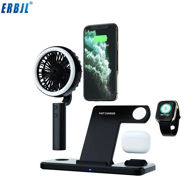 New Products  Desk Lamp Wireless Charger for Mobile phone 3 in 1 wireless charger  15W fast charge  wireless charger