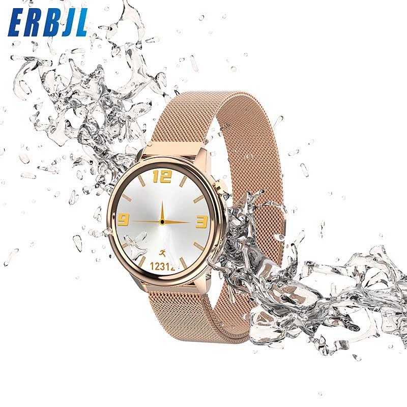Women Wristwatches F80 Body Temperature Smart Watch new arrival heart rate sleep fashion circle full touch  smartwatch