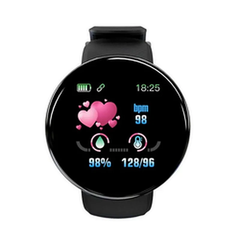 Amazon HOT Sale New Products smart bracelet touch screen wrist watches heart rate   D18 smartwatch
