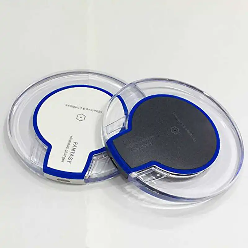 2020 Cheap q1 fast wireless charger for smart mobile phone crystal LED wireless charger