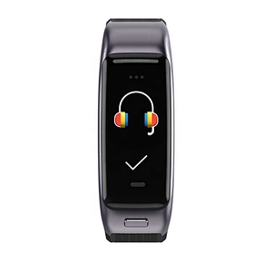 Color Screen Smart  Bracelet Wireless Headset 2 in 1 Heart Rate Monitor Sports Fitness Tracker smart watch