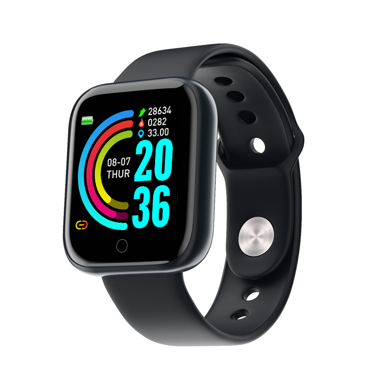 Sell  good Fashion Sliver Waterproof Y68   Smart Sports Band Touch Panel Smart watch