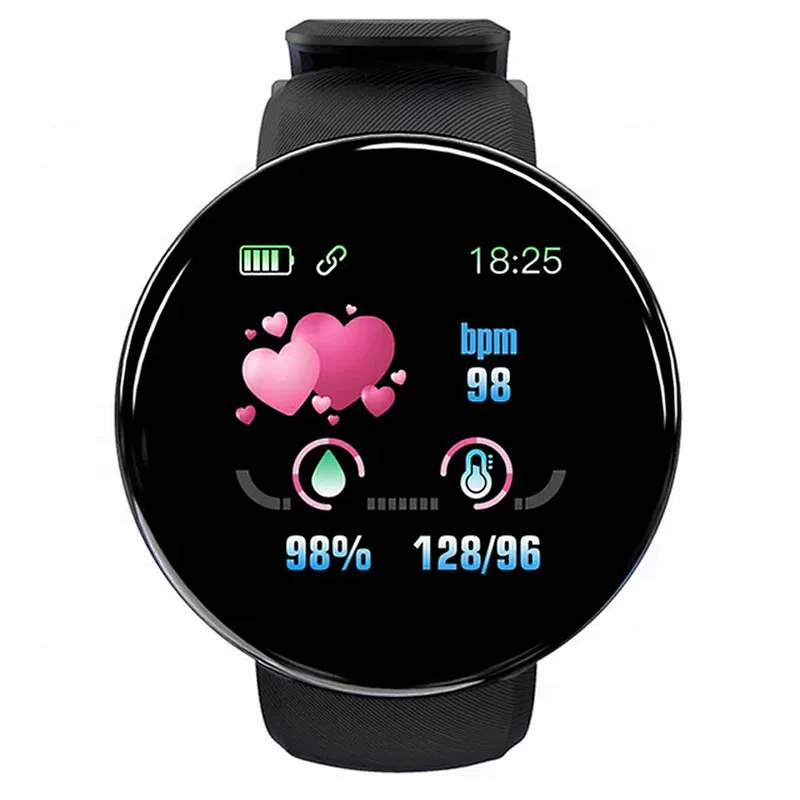 2020 Factory Price Touch Screen Sport Blue Smart Bracelet D18