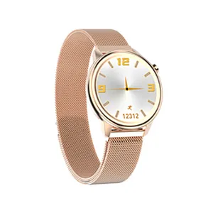Women Wristwatches F80 Body Temperature Smart Watch new arrival heart rate sleep fashion circle full touch  smartwatch