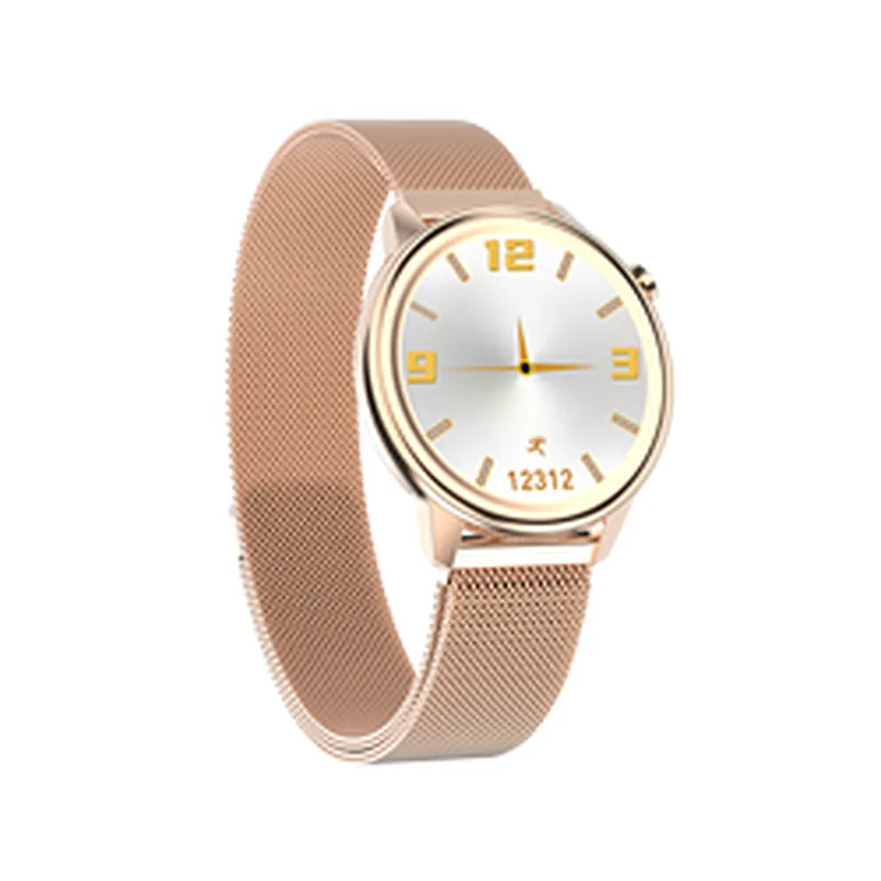 Women Wristwatches F80 Body Temperature Smart Watch new arrival heart rate sleep fashion circle full touch  smartwatch