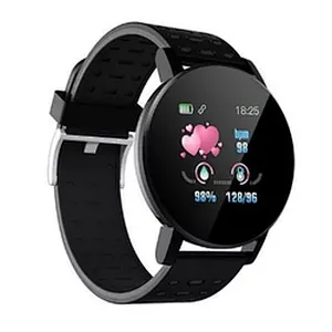 New IP67 Waterproof 119plus Smart Bracelet Watch Heart Rate Smart Wristband Fitness Tracker 119 plus Sports Band Smartwatch