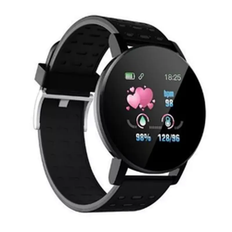 New IP67 Waterproof 119plus Smart Bracelet Watch Heart Rate Smart Wristband Fitness Tracker 119 plus Sports Band Smartwatch