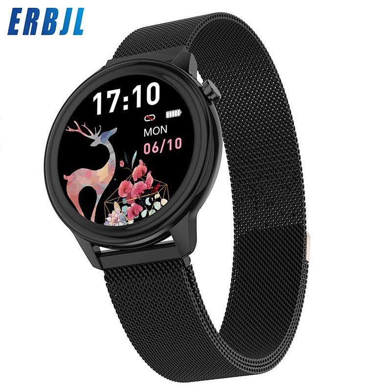 Women Wristwatches F80 Body Temperature Smart Watch new arrival heart rate sleep fashion circle full touch  smartwatch