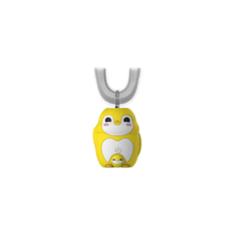 Manufacturer cartoon auto u shape silicone electric child tooth brush for kids in china