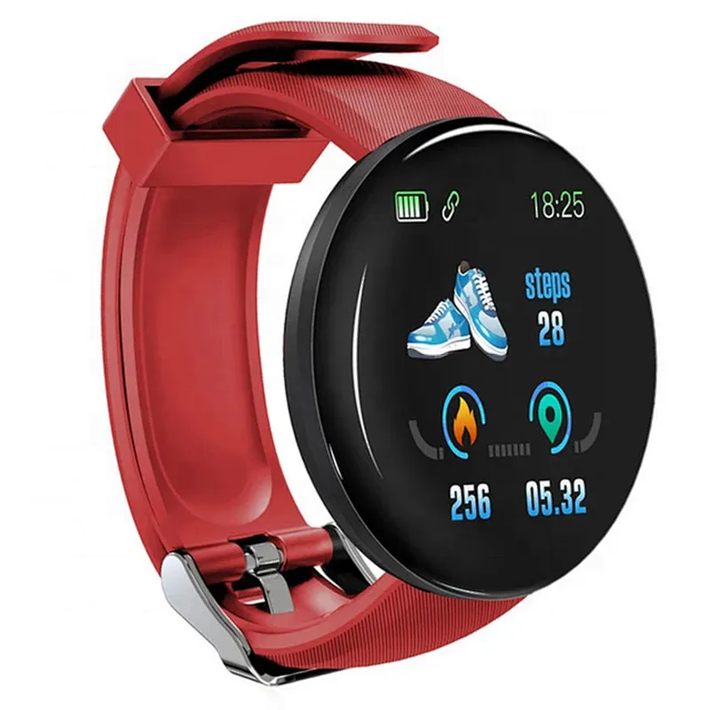 2020 Factory Price Touch Screen Sport Blue Smart Bracelet D18
