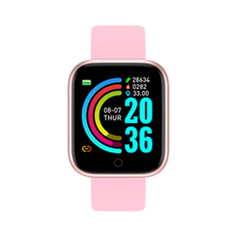 2020 Best sell Y68  smart watch waterproof smart watch  blood pressure  heart rate D20 smart watch
