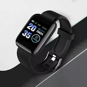 Multifunctional red sports heart rate measuring 116plus smart bracelet
