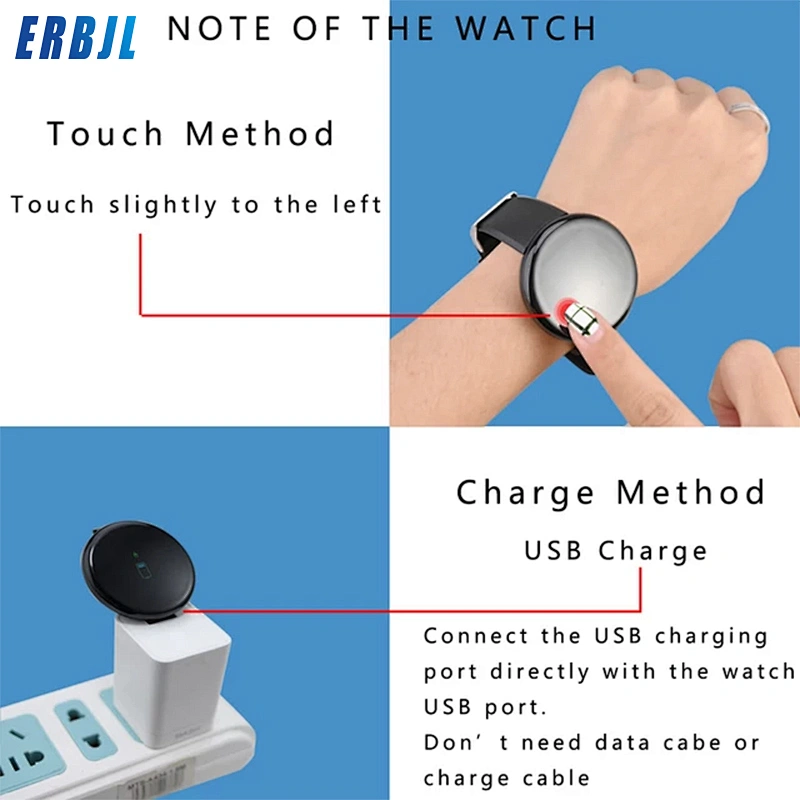 Amazon HOT Sale New Products smart bracelet touch screen wrist watches heart rate   D18 smartwatch