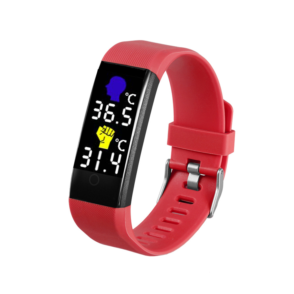 115plus 2020 New hot sale   blood pressure  monitoring smart bracelet 115plus body temperature bracelet