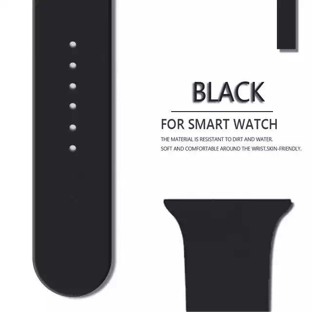 Stainless steel buckle eco-friendly silicone watch band T500 for watch