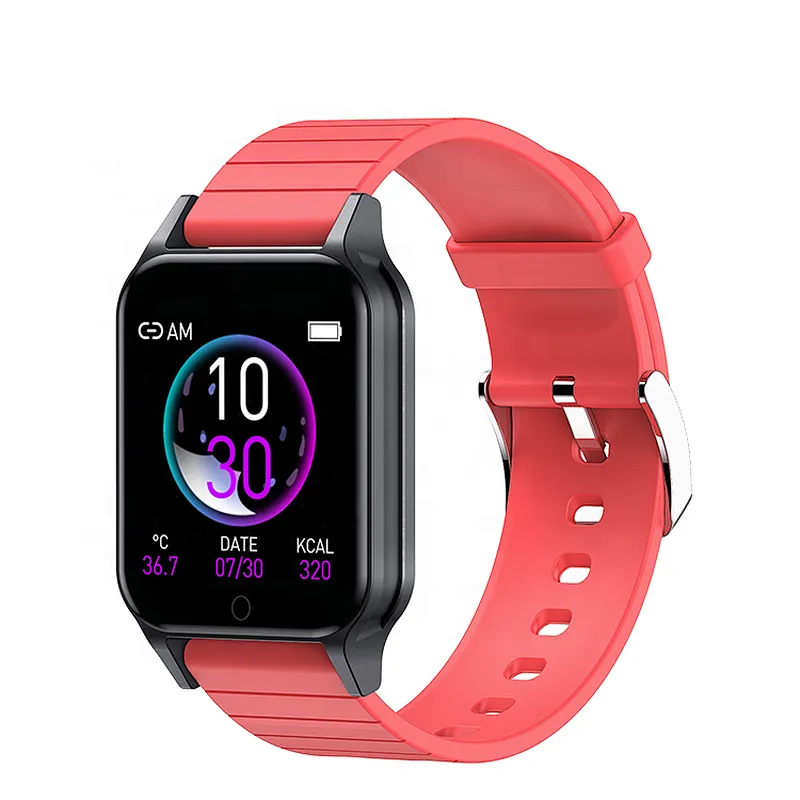 Multi-language T96 font real-time temperature measurement smart bracelet