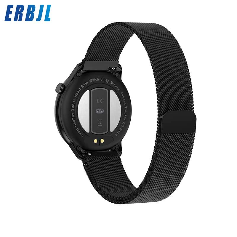 Women Wristwatches F80 Body Temperature Smart Watch new arrival heart rate sleep fashion circle full touch  smartwatch