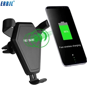 n5 Top Sale Ox Tau Outlet Car Wireless Charger for Apple 7.5W Samsung 10W Fast Charge Wireless Car Charge