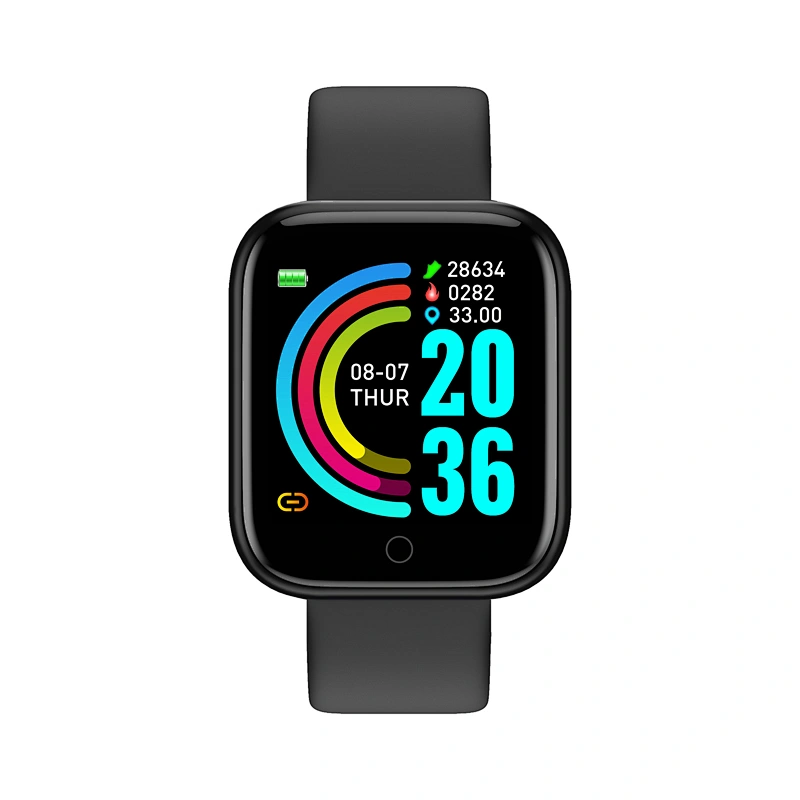 Sell  good Fashion Sliver Waterproof Y68   Smart Sports Band Touch Panel Smart watch