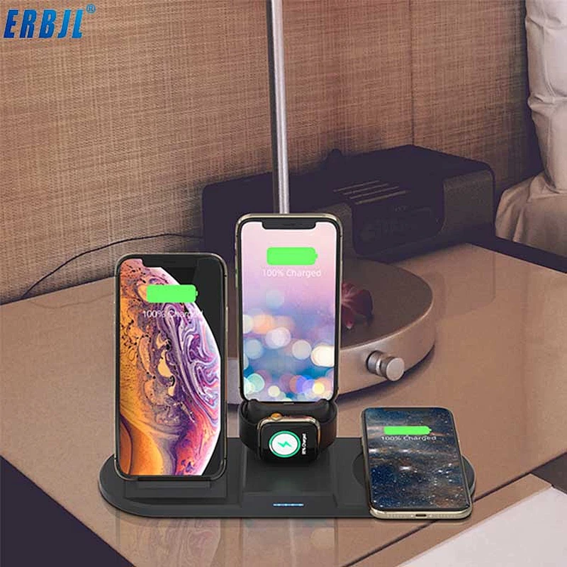 Best Sale on Amazon Haier N39-2 PC/ABS Multi-function 15W Qi Wireless Fast Charger