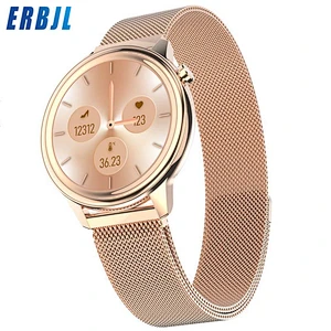 Women Wristwatches F80 Body Temperature Smart Watch new arrival heart rate sleep fashion circle full touch  smartwatch