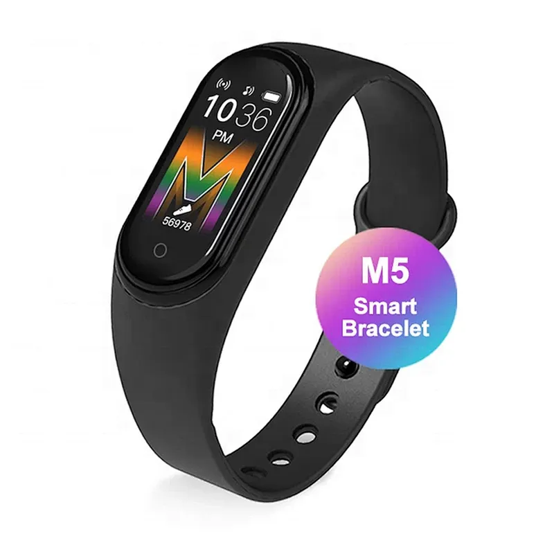 Fitness Tracker Sport Heart Rate Blood Pressure Message Reminder Wristband m5 smart bracelet