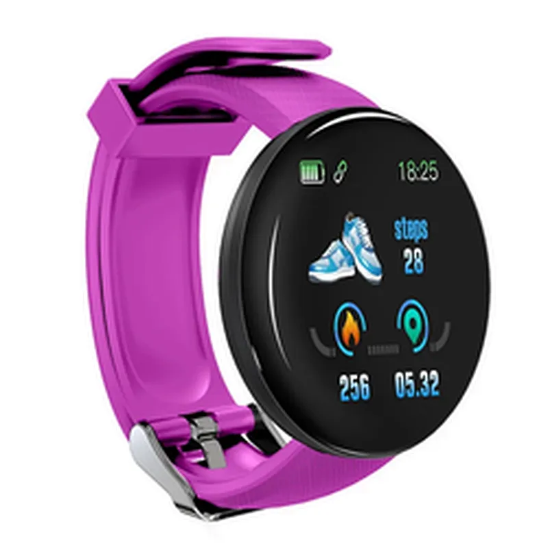 Amazon HOT Sale New Products smart bracelet touch screen wrist watches heart rate   D18 smartwatch