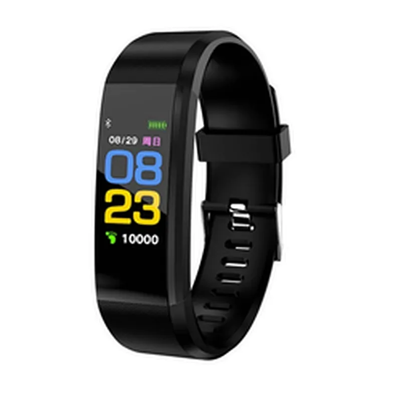 cheap price  smart band  wholesale Heart rate and blood pressure monitor  fitness smart bracelet Tracker   Color Screen 115Plus