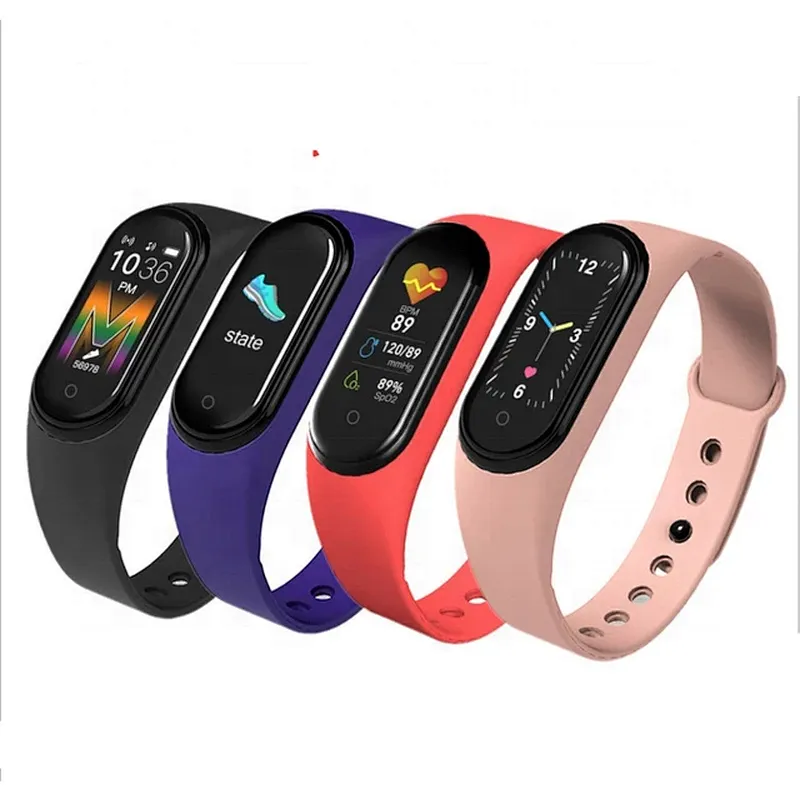 Fitness Tracker Sport Heart Rate Blood Pressure Message Reminder Wristband m5 smart bracelet