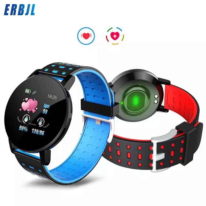 New IP67 Waterproof 119plus Smart Bracelet Watch Heart Rate Smart Wristband Fitness Tracker 119 plus Sports Band Smartwatch