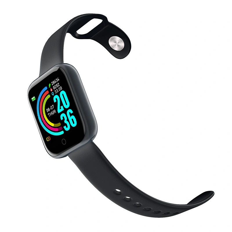 Sell  good Fashion Sliver Waterproof Y68   Smart Sports Band Touch Panel Smart watch