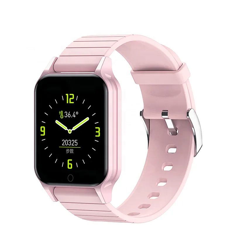 Multi-language T96 font real-time temperature measurement smart bracelet