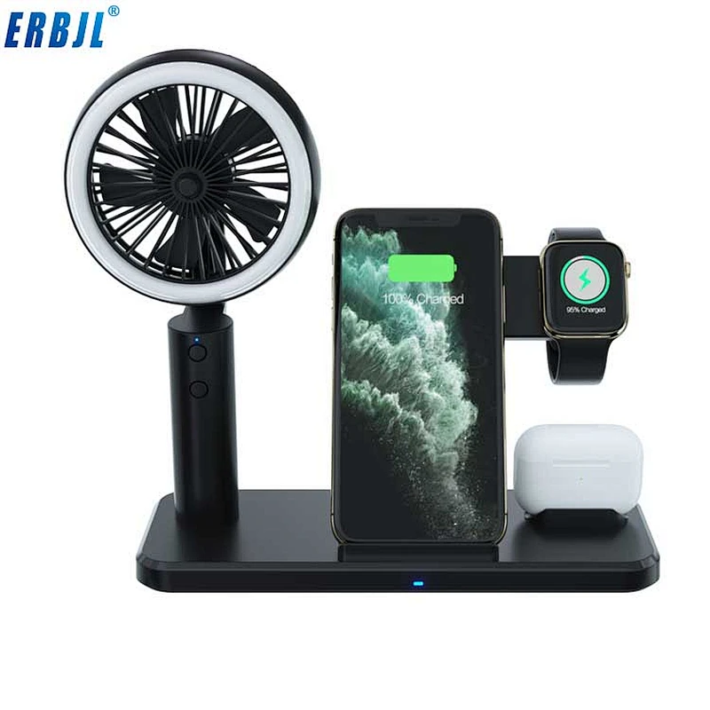 New Products  Desk Lamp Wireless Charger for Mobile phone 3 in 1 wireless charger  15W fast charge  wireless charger