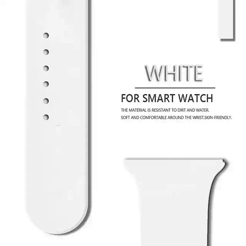Stainless steel buckle eco-friendly silicone watch band T500 for watch