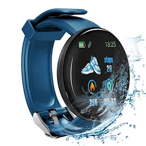2020 Factory Price Touch Screen Sport Blue Smart Bracelet D18
